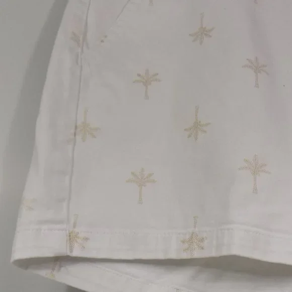 a.n.a (A New Approach) Twill Shorts Palm Tree Print Size 14 - Picture 3 of 7